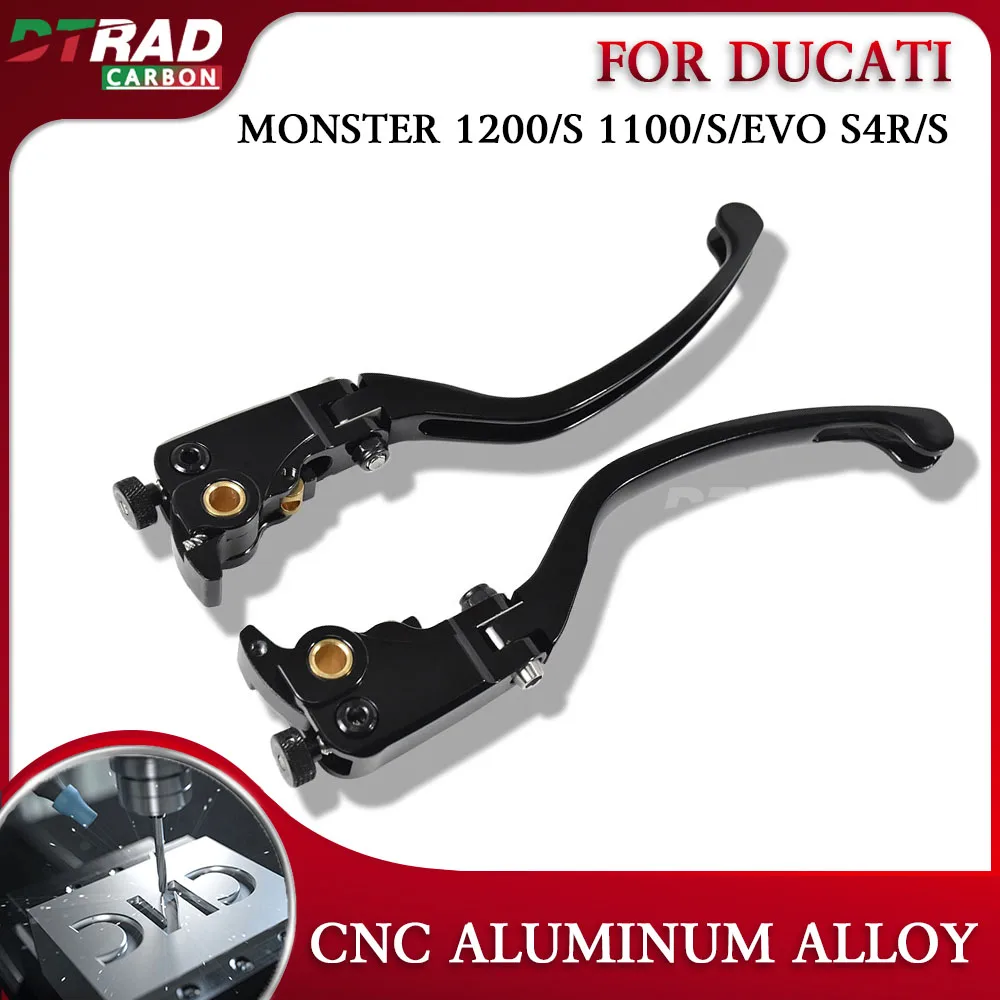 Adjustable Articulated Short Long Brake Clutch Lever For DUCATI Monster 1200 1200S 1100 1100S 1100EVO S4R S4RS Moto Accessories