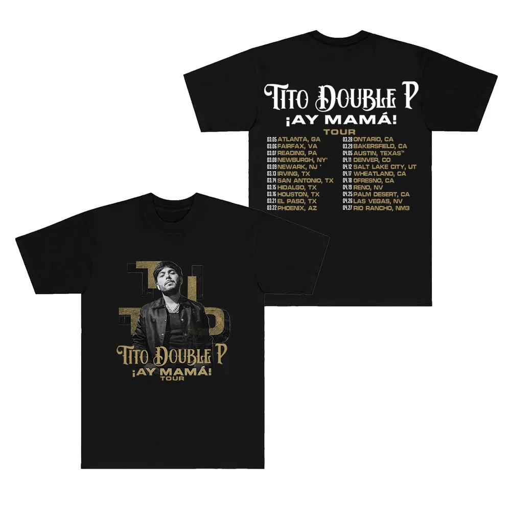 Tito Double P Concert Tshirts Men Comfort Colors Sublime t Shirt tees Mens Streetwear Comfort fit Unisex