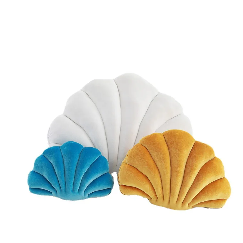 30cm Shell Simulation Plush Pillow Colorful Korean Velvet Cushion princess's Fairy Home Photo Decor Special Gift