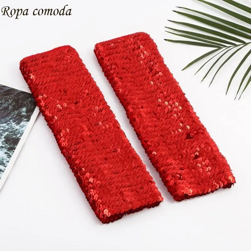 

MXMA 2pcs Fashionable Sequins Arm Sleeves Festival Celebration Long Arm Sleeves for Stage Performances and Themed Parties