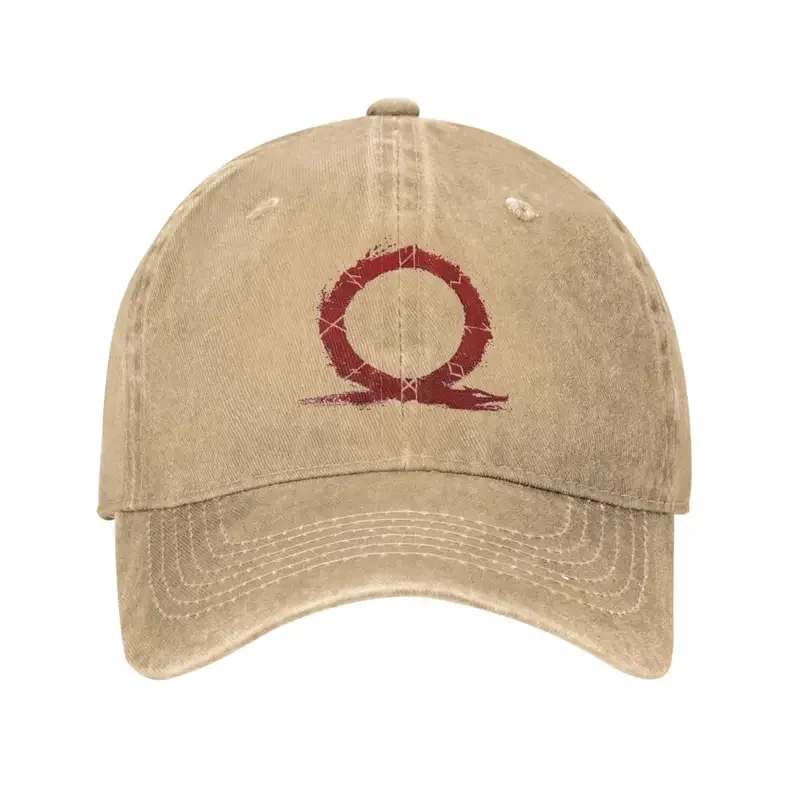 Y2K God Of War Symbol Baseball Caps Vintage Distressed Cotton Valhalla Headwear Unisex Outdoor Summer Gift Hats Cap