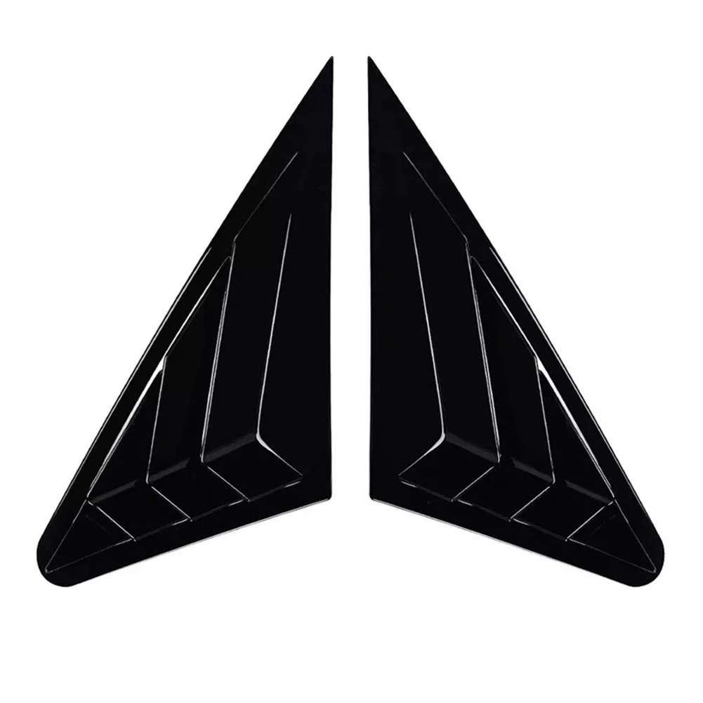 

Car Louvers Sedan Accessories ABS Plastic Material Bright Black Finish Carbon Fiber Style Element Resistant Enhance Aesthetics