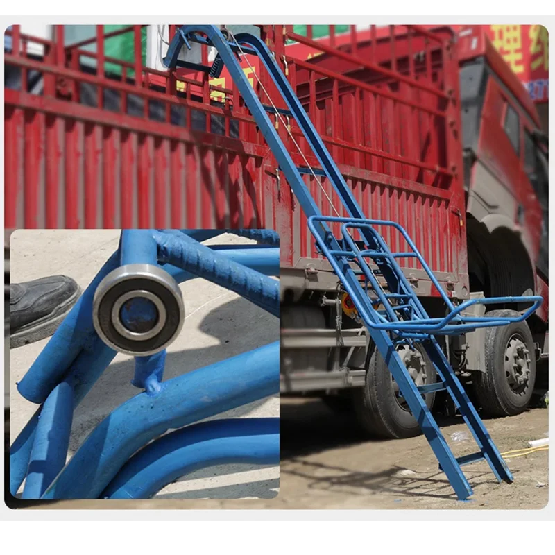Loading machine hoist building electric loading machine folding lift car automatic loading and unloading