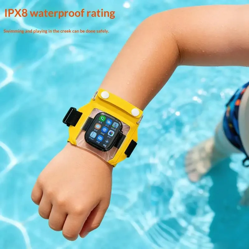 Kids Smartwatch Waterproof Protector Pouch, Portable Sealed Touch Screen Bag, Ideal for Swimming, Drifting and Underwater Use