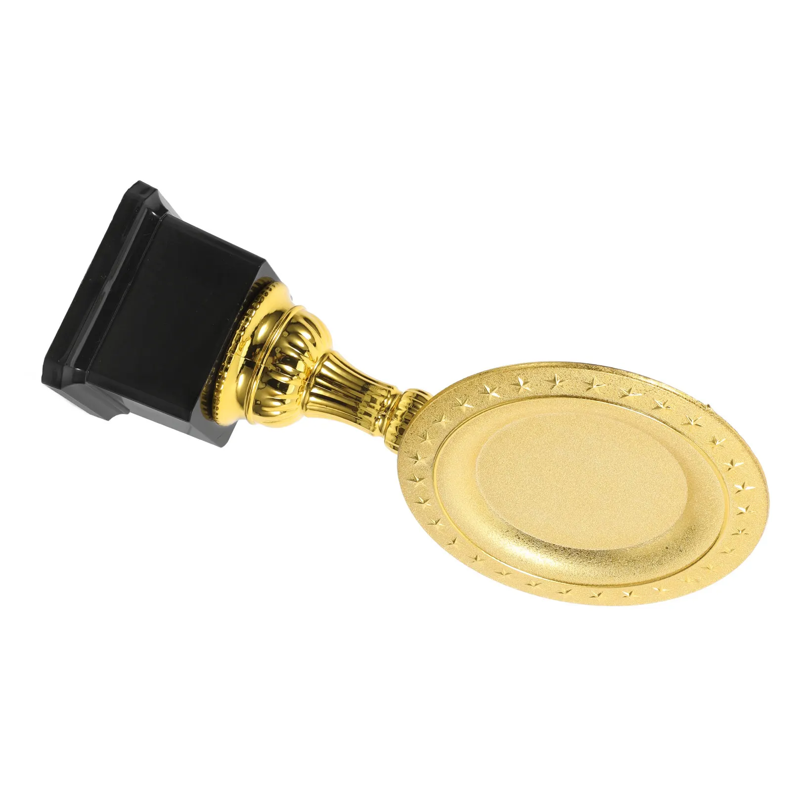 

Креативный глянцевый золотой пластиковый трофей необычной формы для студентов, награды для класса, сувениры для вечеринок, украшение для праздников и соревнований