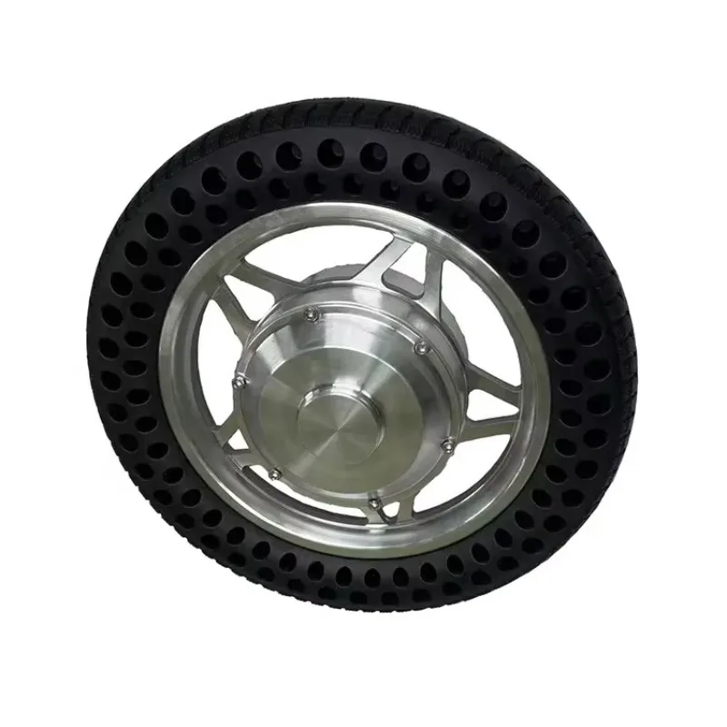 High Torque 12 Inch Brushless Motor Power-off Electromagnetic Brake Encoder Single/Double Shaft Electric Bicycle AMR UGV Robot