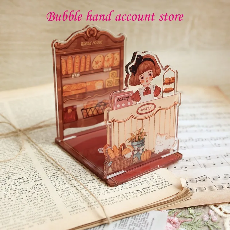 Fairy tale original mini book stand cute storage book desktop decoration creative ins stationery tape and paper stickers ledger