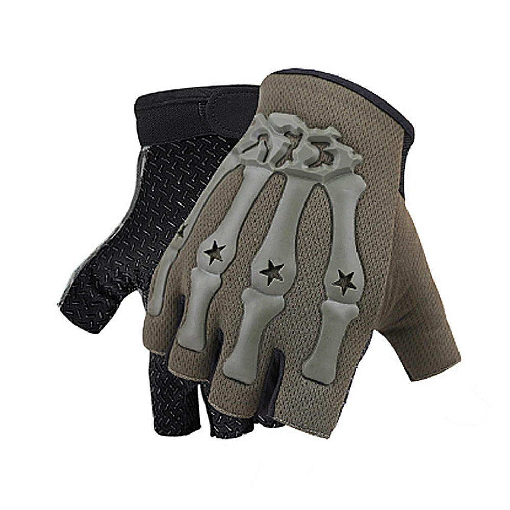 Riding Fingerless Gloves Non-slip Half Finger Gloves for Motorcycle Cycling Climbing Hiking Hunting Outdoor Sports