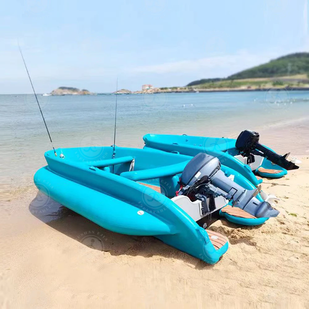 2024 Pvc Family Holiday Drop Stitch Pvc Inflatable Fishing Boat Foldable Canoe Rowing Kayak For Friend And Family