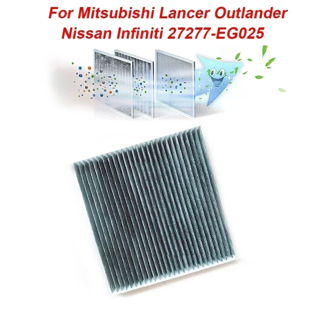 Para lancer outlander 27277-eg025 substituição do filtro de ar da cabine cinza acessórios não tecidos para veículos