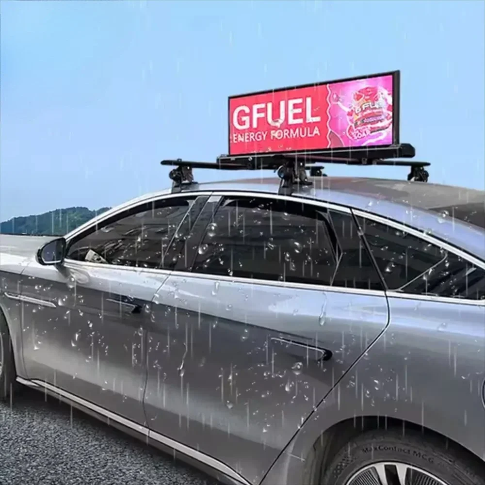 LEDIUP P5広告板 デジタル屋根広告看板 タクシーLEDディスプレイ 車載ディスプレイ 発光ダイオードモジュール部品