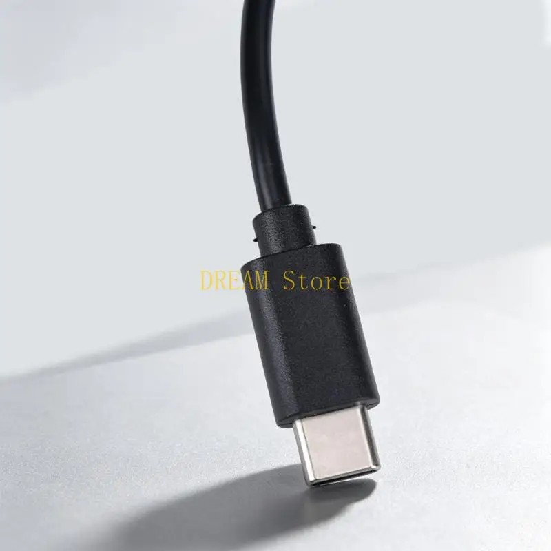Replacement USB C to 12V Power Cord, 4.0X1.7Mm Center Positive Round Tip, On Off Control, 1M Cable for Fixed Device Use and