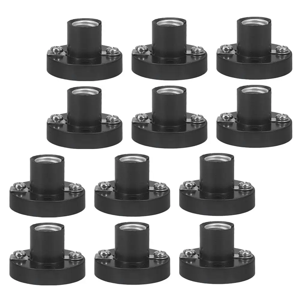 20Pcs Small Screw Light Socket Plastic Lamp Holder Light Bulb Fixture Socket for Physics Teaching Tools Physical Experiments DIY