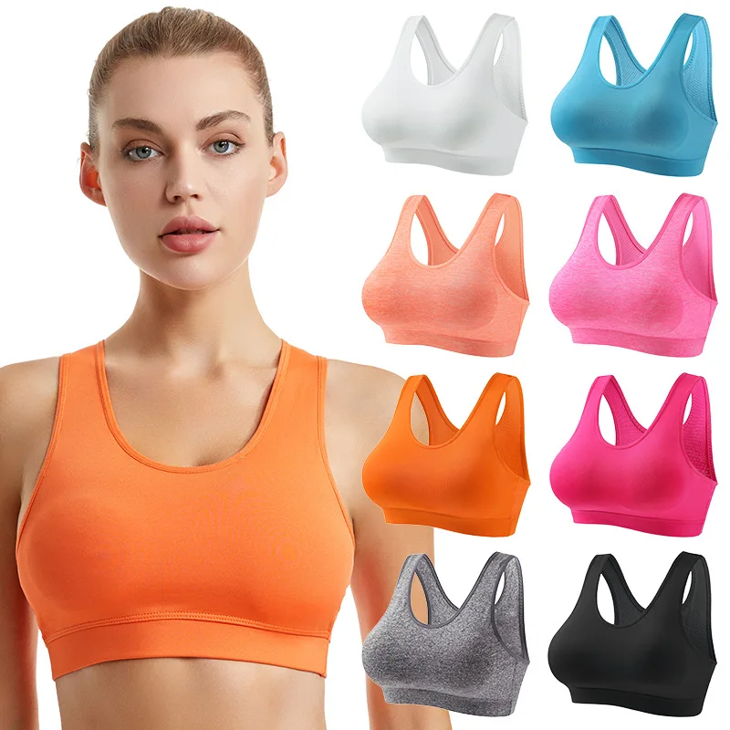 

Gather sports bra tops, women's fitness vests, sports tops, underwear, shock-absorbing yoga bras, quick drying bras, gym
