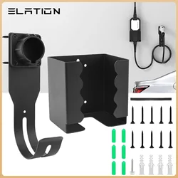 EV Charger Holder Kit di montaggio a parete 2 IN 1 EV Charger Holster Dock per SAE J1772 connettore accessori portacavi per esterno