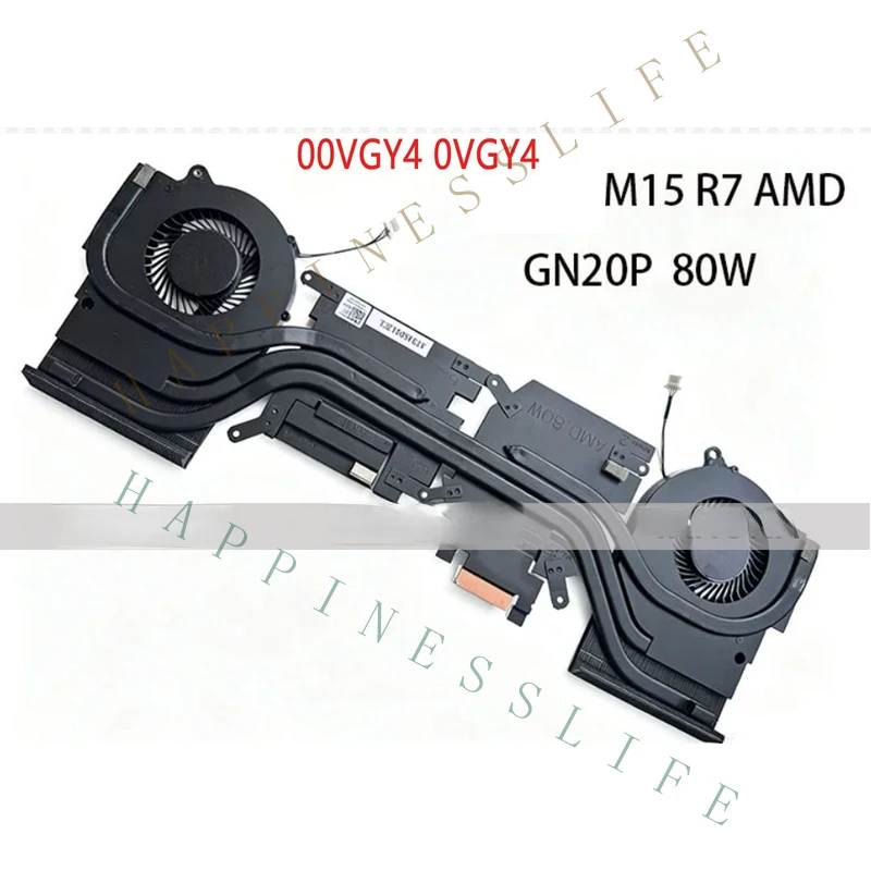 ZR+ Brand New 00VGY4 0VGY4 Suitable for Dell Alienware M15 R7 AMD 80W CPU GPU Cooling Fan