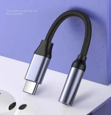 USB C to 3.5mm Headphone Jack Adapter Aux Audio Cable for Phone Tablet iPad Pro Kitchen Cooking Recipe Video Watch Hands Free Ea