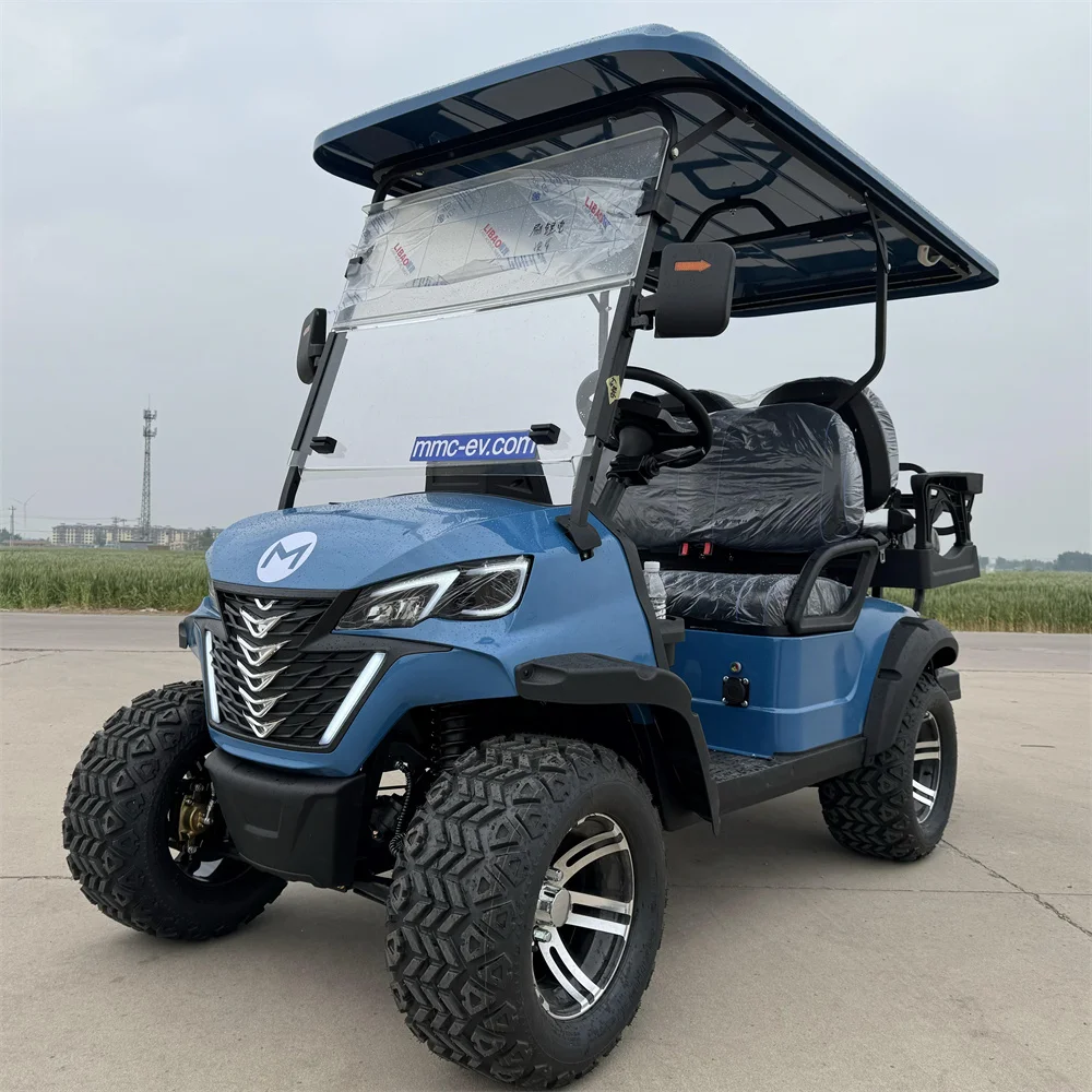 New Designed Factory Price 60V 72V Lithium Battery Customized Electric 6 Seater Off-road Solar Panels Golf Cart