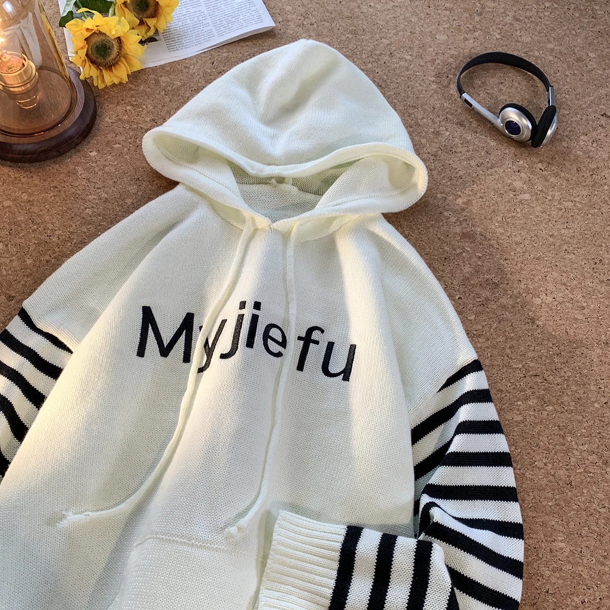 

Мужская вязаная шапка-бини Jaet: осенний тренд, свободный крой, американский ретро-стиль, для пар, повседневная, удобная, с длинными рукавами