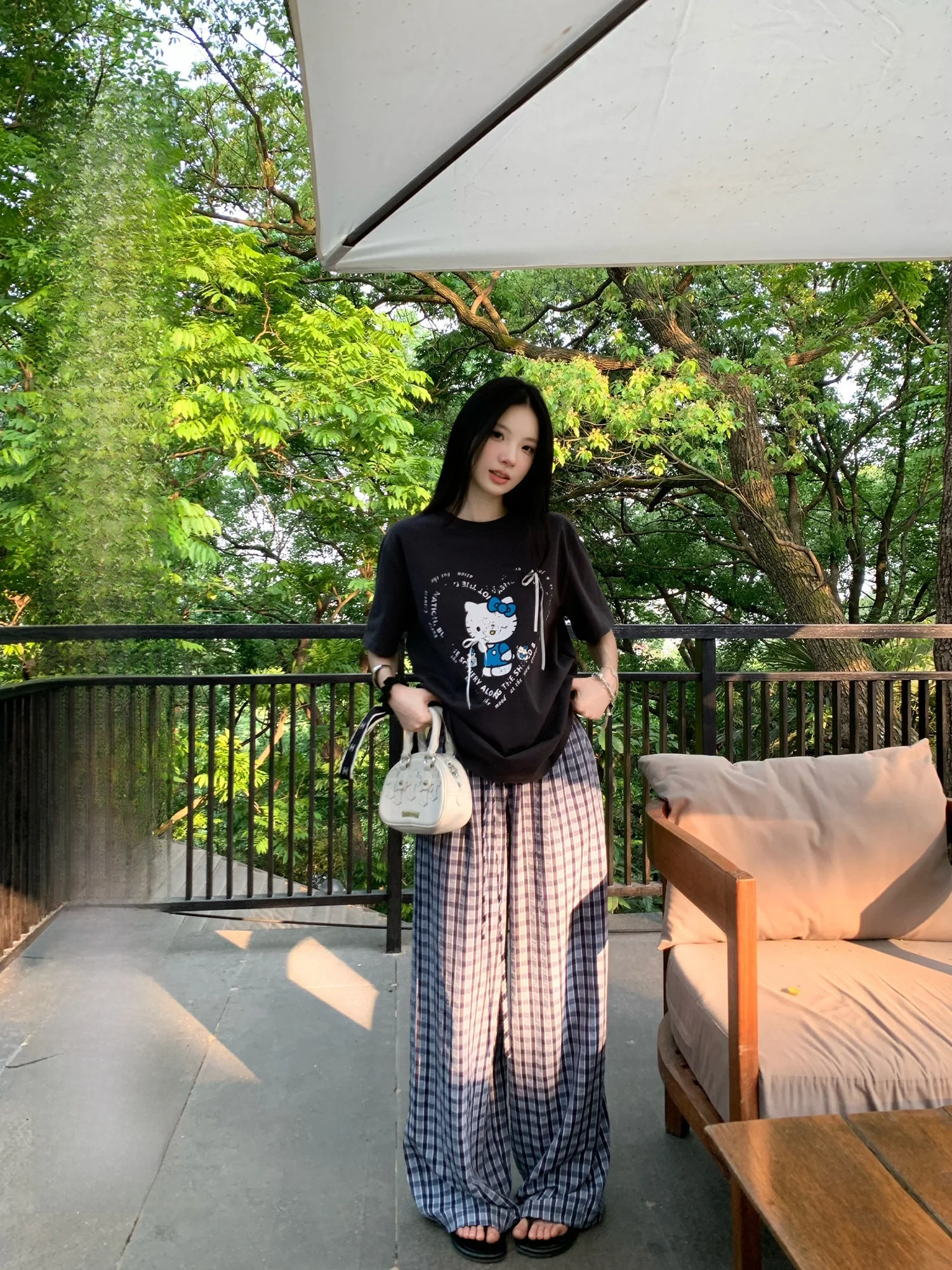 

Синие повседневные брюки для женщин: летние, свободные, тонкие, широкие, прямые, в пол, комфортные, дышащие, модные