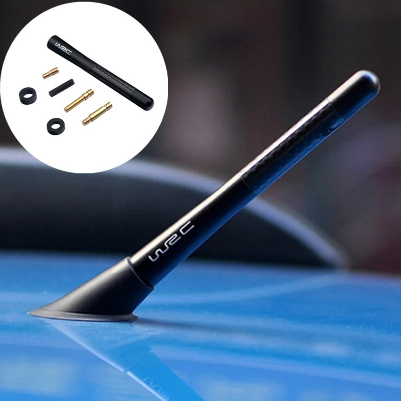 Car Antenna WRC Style Carbon Fiber Radio Fm Antena For BMW 1 2 3 4 5 6 7 Series e34 e39 e46 e53 e70 e87 e90 e91M M3 g30 x5 f10