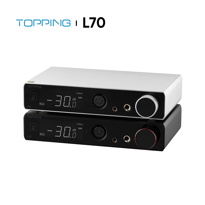 TOPPING L70 Audio Amp FULL Balanced NFCA Headphone Amplifier 4 pin XLR/4.4mm balanced/6.35mm SE Output NFCA Power Preamp 7500mW