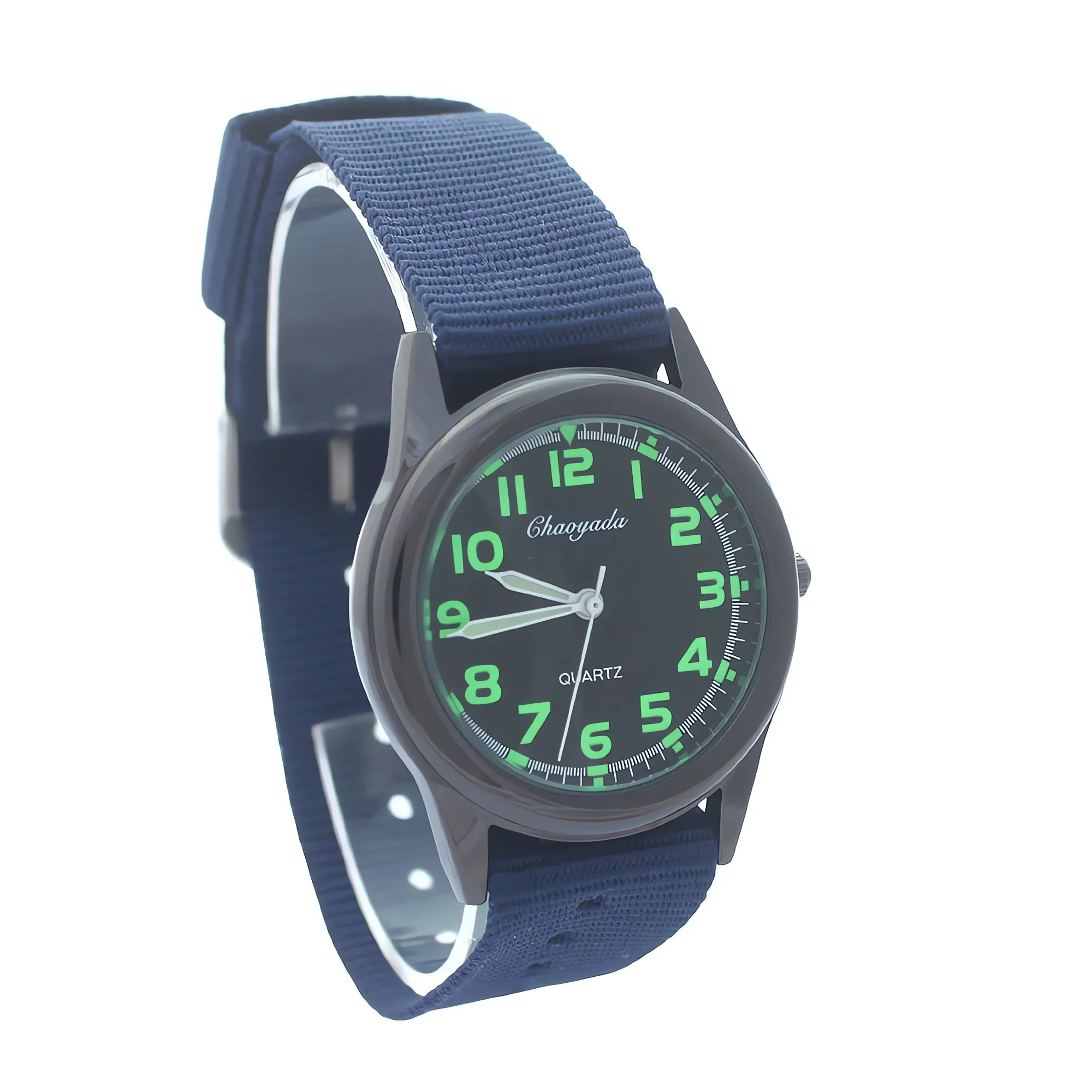 Kids Nylon Fabric Sport Watch Canvas Quartz Movement Wristwatch Fashion Accessory for Students And Children