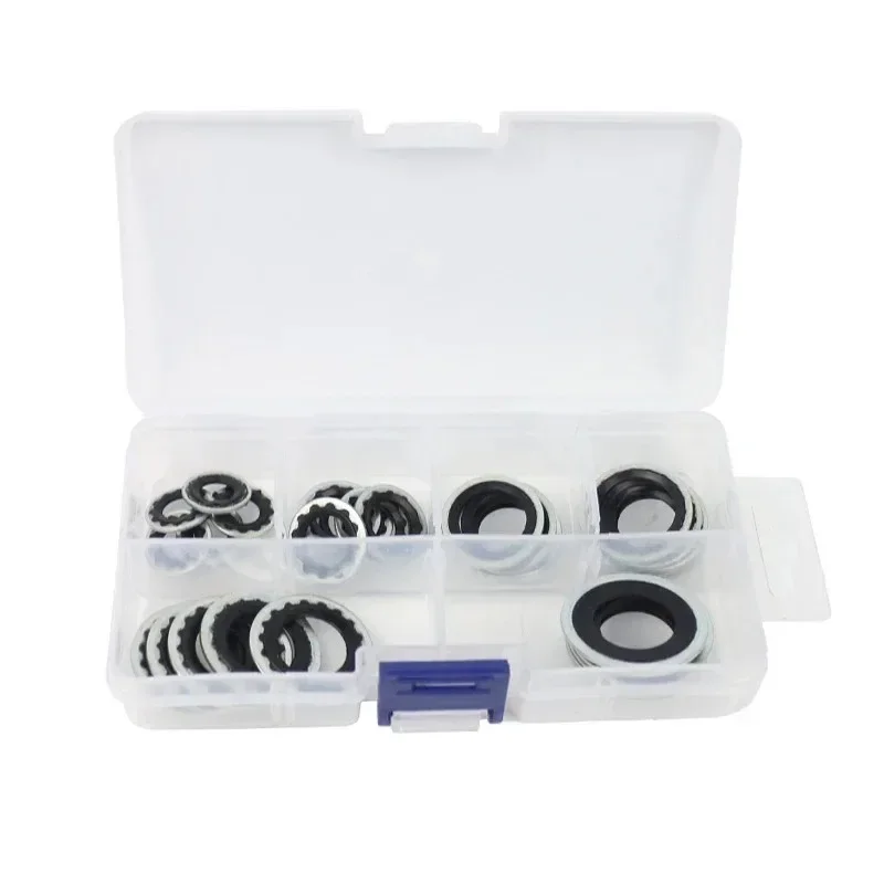 30PCS Sealing Gaskets for Automotive Air Conditioning Systems, Expansion Valve Gaskets, Pipe Head Gaskets, Compressor Gaskets