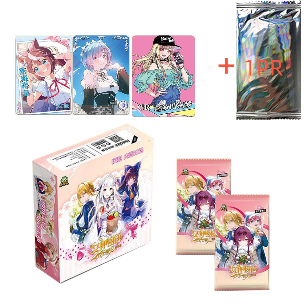 New Goddess Story Collection PR Cards Booster Box Anime Tcg Game Girl Party Swimsuit Bikini Feast Child Kids Christmas Toys Gift