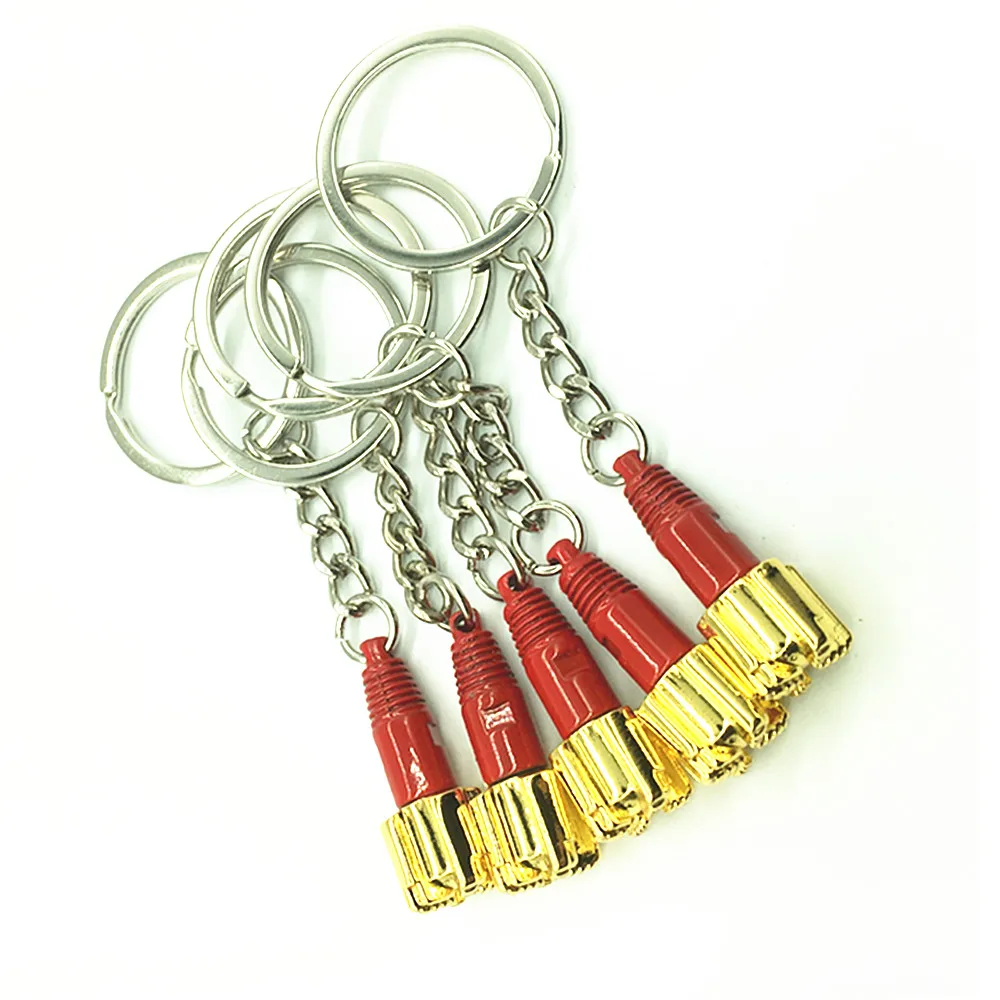 Keyrings Key Holder Oilfield Drill bit Pendant Oil well Jewelry Gift Sticker Keychain for Christmas Valentine's Day