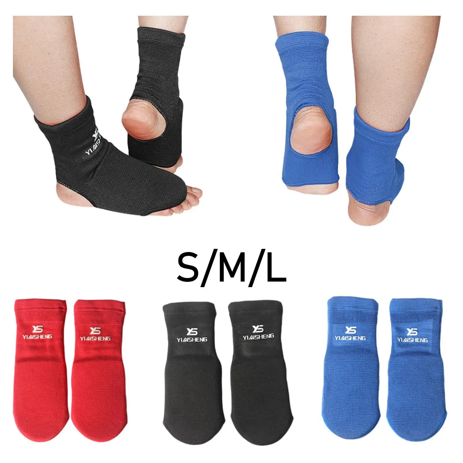 Muay Thai Ankle Support Wraps Equipment Muay Thai Foot Braces Foot Ankle Protector for Martial Arts Kickboxing Gym Mma Sparring