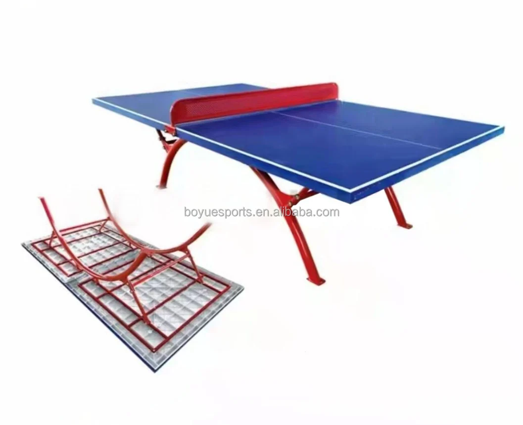 Fábrica de alta qualidade indoor ao ar livre usado mesa de tênis de mesa com rede de ping pong profissional e pós conjunto mesa de ping pong