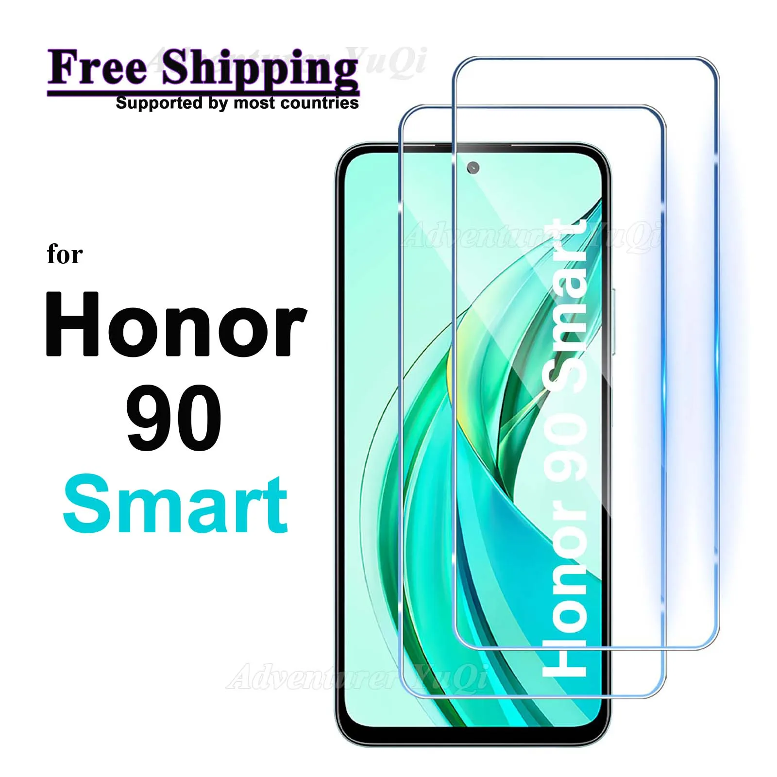 

Screen Protector for Honor 90 Smart 6.8 inch Tempered Glass Crystal HD 9H Transparent Anti Scratch Case Friendly