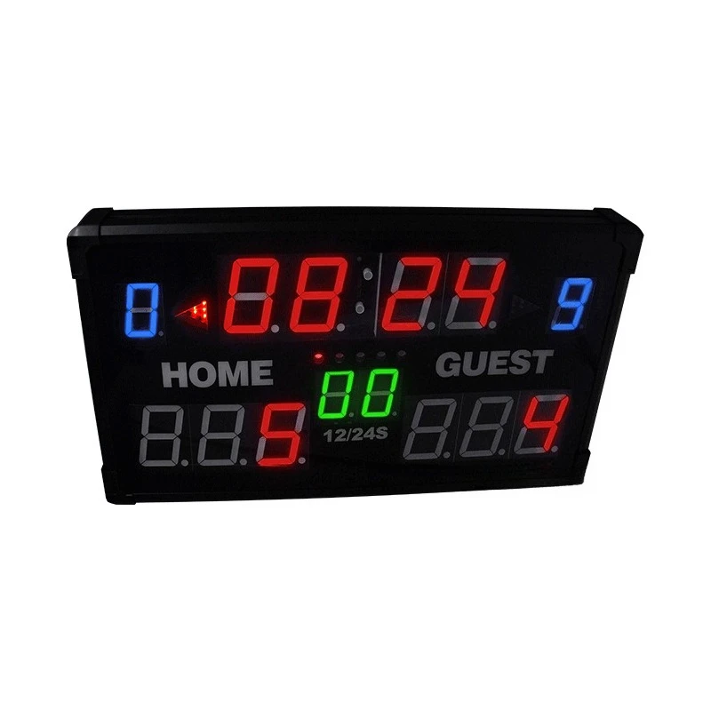 

Basketball Tactics Electronic Scoreboard Football Badminton Table Tennis Match Scoreboard 24 Seconds Offensive Countdown