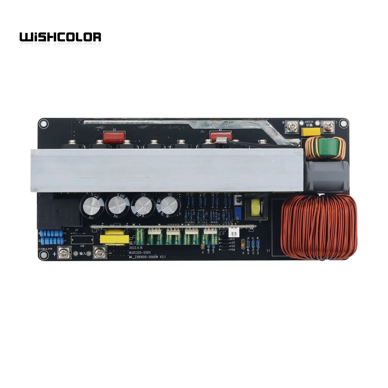 Wishcolor 5000W Pure Sine Wave Inverter Board Motherboard 5KW Over-load Protection (Precharge DC320-550V)