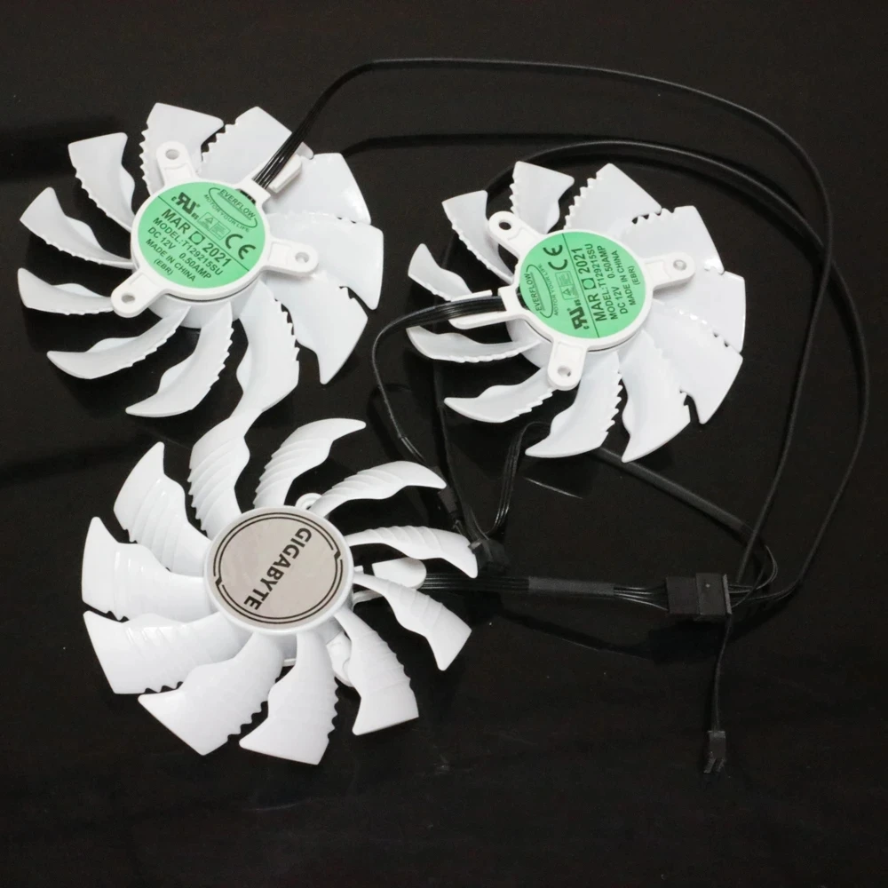 T129215SU 87mm DC12V 0.50A 4wire 4pin For Gigabyte RTX3070ti RTX3080 3080ti RTX3090 VISION Graphics Card VGA Cooling Fan