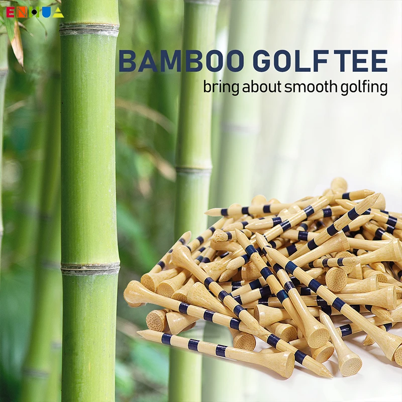 150 tees de golf en bambou, IkHolder 2 TANDisponible plus fort que les tees en bois, DstressSunshine 38mm 83mm