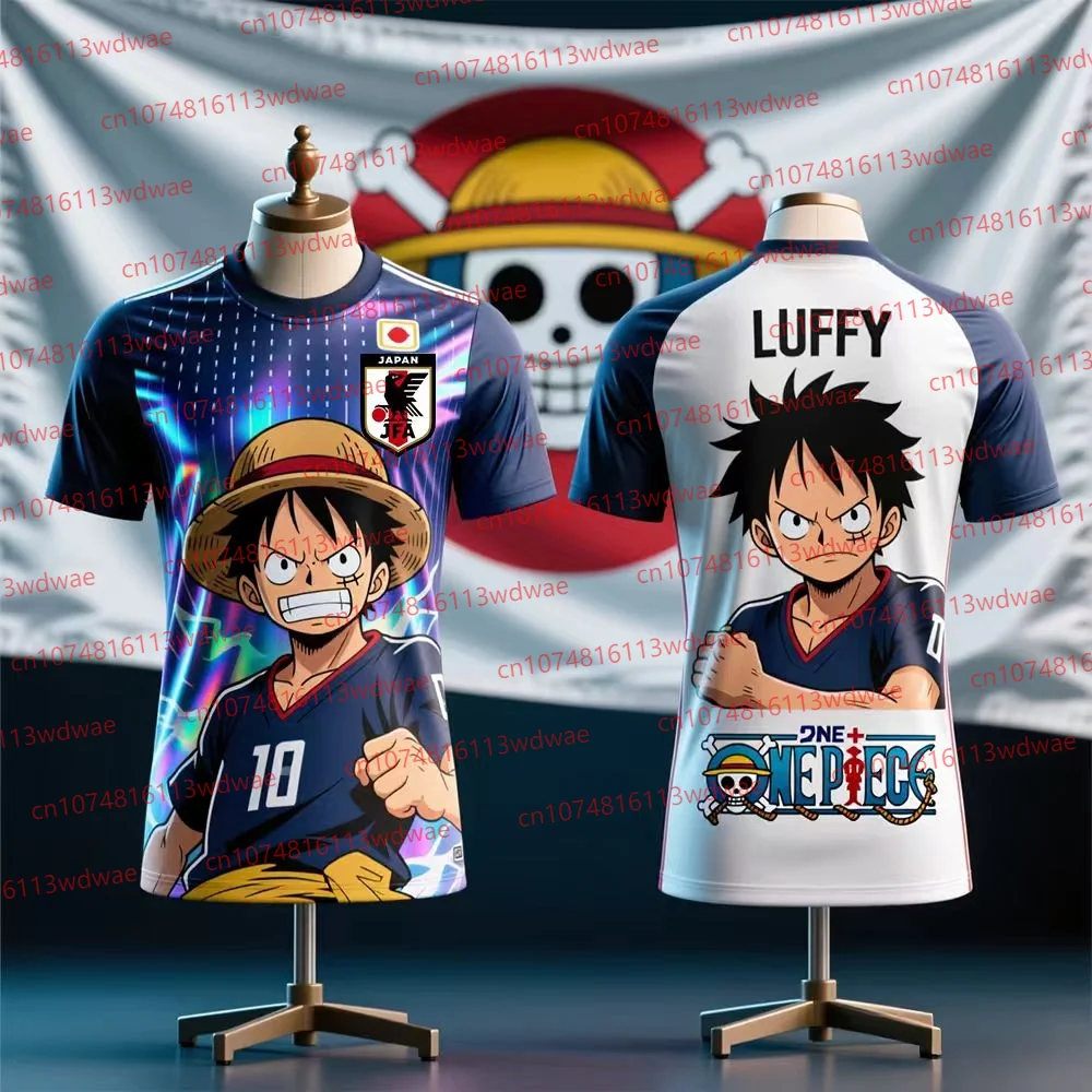 Japan Football Jersey 2026 New One Piece Anime Football Shirt Luffy Special Edition Football Jersey Kit Kid Jersey