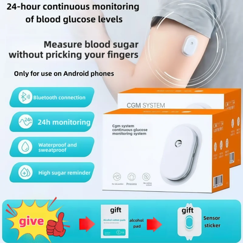 Monitor de glucosa en sangre no invasivo sensor Freestyle Libr monitor de glucosa en sangre monitorea continuamente la glucosa en sangre 24 horas a da