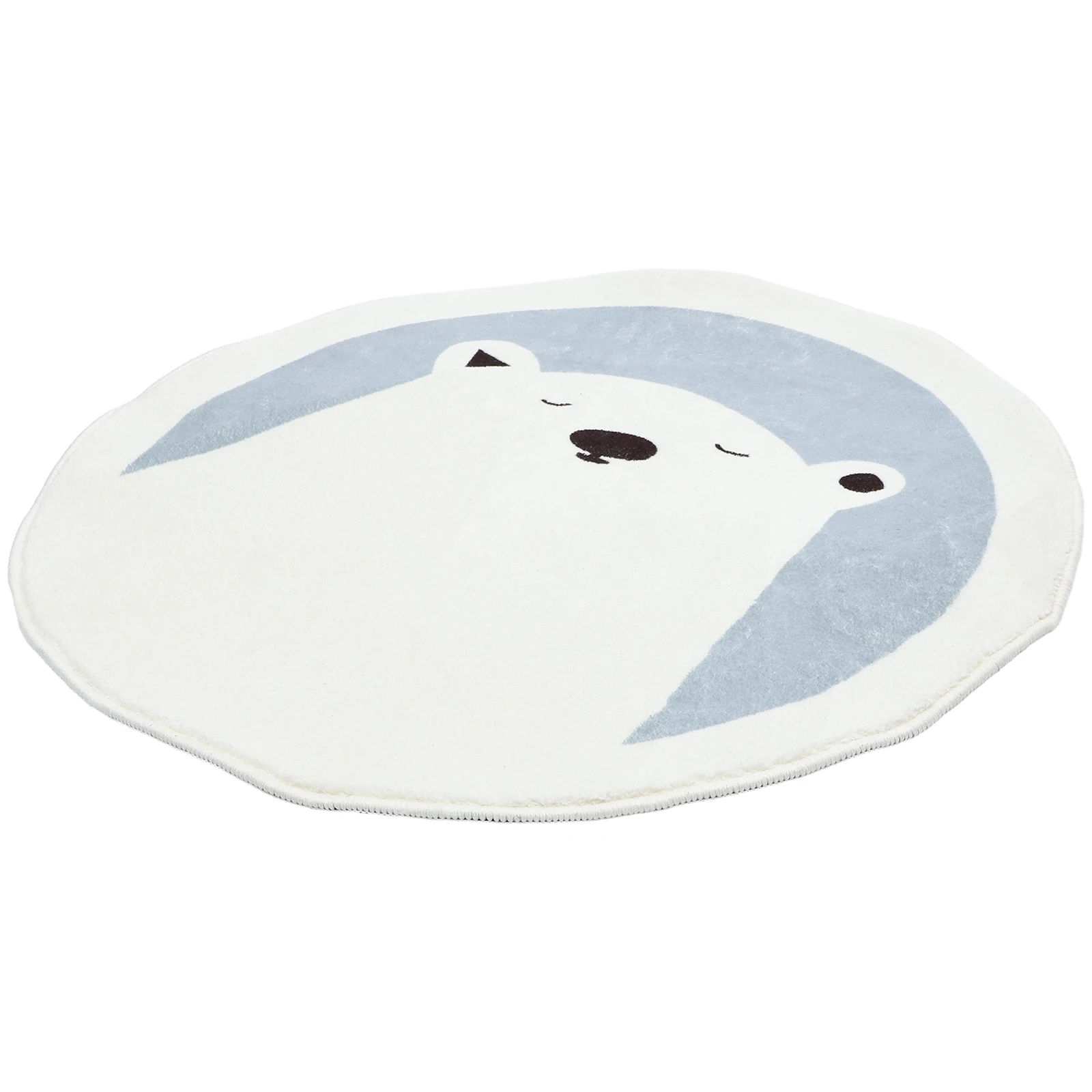 

Children Crawling Mat Carpet Rugs Polyester Kids Bedroom Nursery Playroom Toddler Area Round Cartoon Animal Reusable Washable