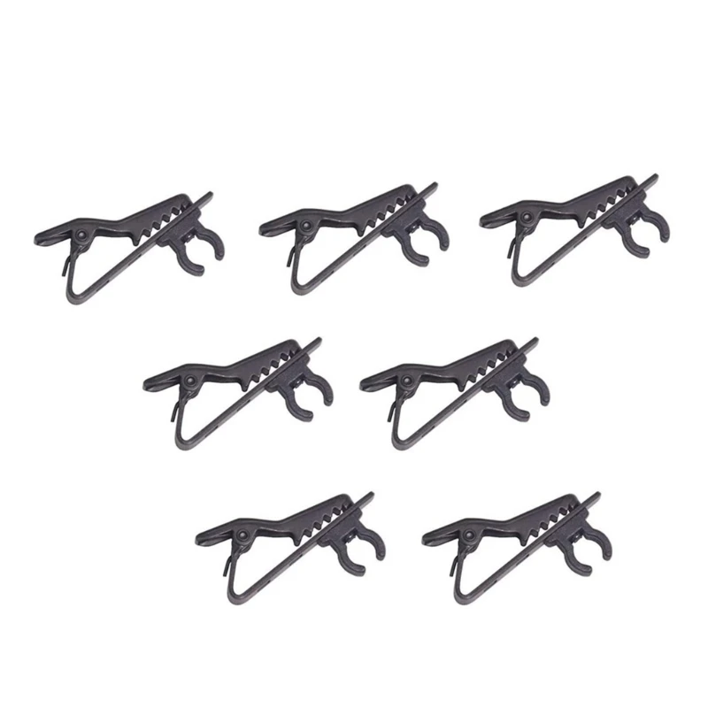 Universal Mic Metal Clips Protable Lavalier Microphone Clip Lapel / Collar / Clothes Tie Microphones Holder Mount Clamp