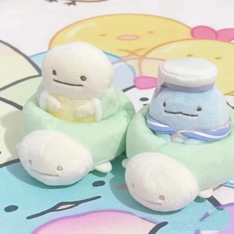 Kawaii San-x Sumikko Gurashi Turtle Supermarket Series plush keychain cuteTurtle Stuffed Plush Toy Cartoon Animal Toys girl Gift