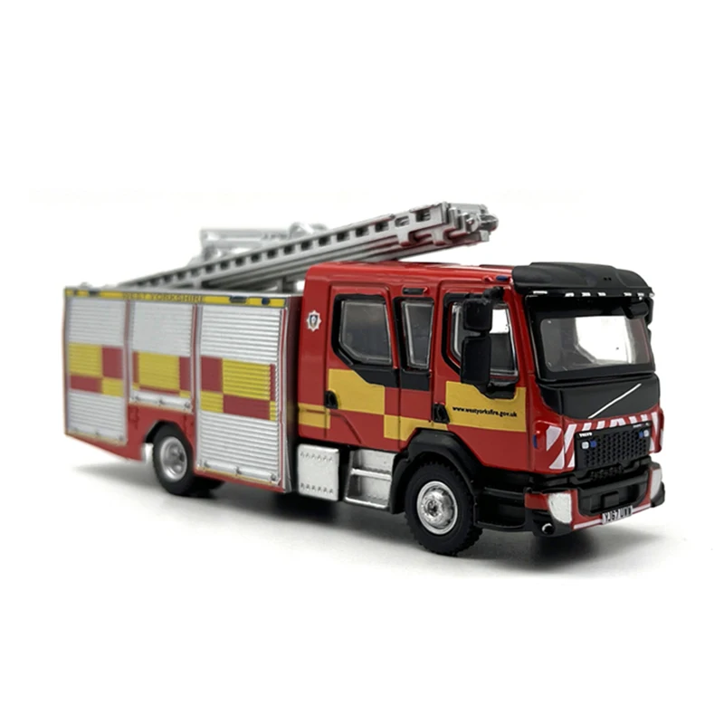 

Diecast Alloy 1:76 Scale Alloy FL Emergency Fire Truck Model Die-cast Metal Adult Vehicle Toys Collectible Gifts Souvenir