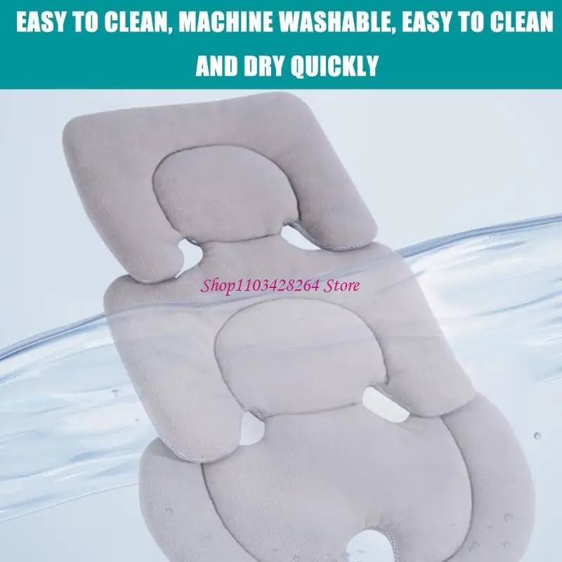 플러시 양털 유아용 안전 시트 쿠션 인체 공학적 지원 모든 유모차와 식당 의자에 맞습니다.