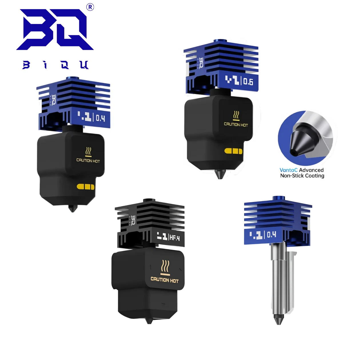 

BIQU Panda Vanta C Nano Coated Hardened Steel Hotend HFC High Flow Juicer SFC For Bambu Lab X1 P1 A1 H2 P2S X2D 3D Printers