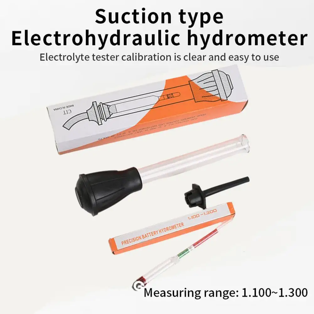 

Battery Hydrometer For Measuring Acidity And Alkaline Storage Battery Electro Hydraulic Density Meter Car Repairing Tool