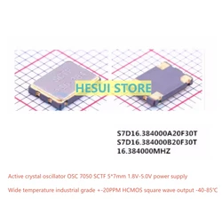 5PCS OSC 7050 5070 16.384M 16.384MHZ active chip oscillator 3.3V 5V