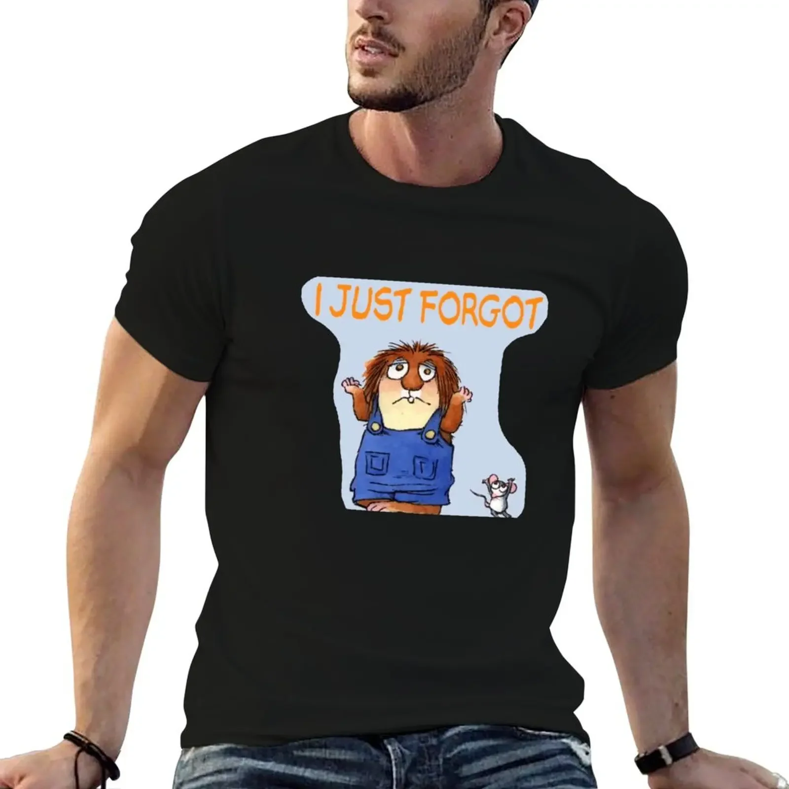 

Relatable Little Critter: I just forgot T-Shirt Funny t-shirt tops aesthetic clothes funny meme t-shirts funny t shirts men