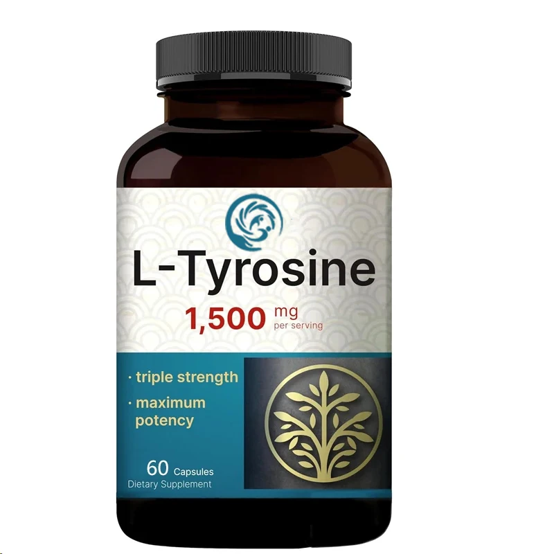 L-tyrosine supplements | Support memory, cognitive health, and psychological alertness - Non genetically modified