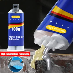 Strong Metal Repair Glue High Strength AB Cold Welding Glue Waterproof Sealant Roof Waterproofing Welding Tools Magic Repair